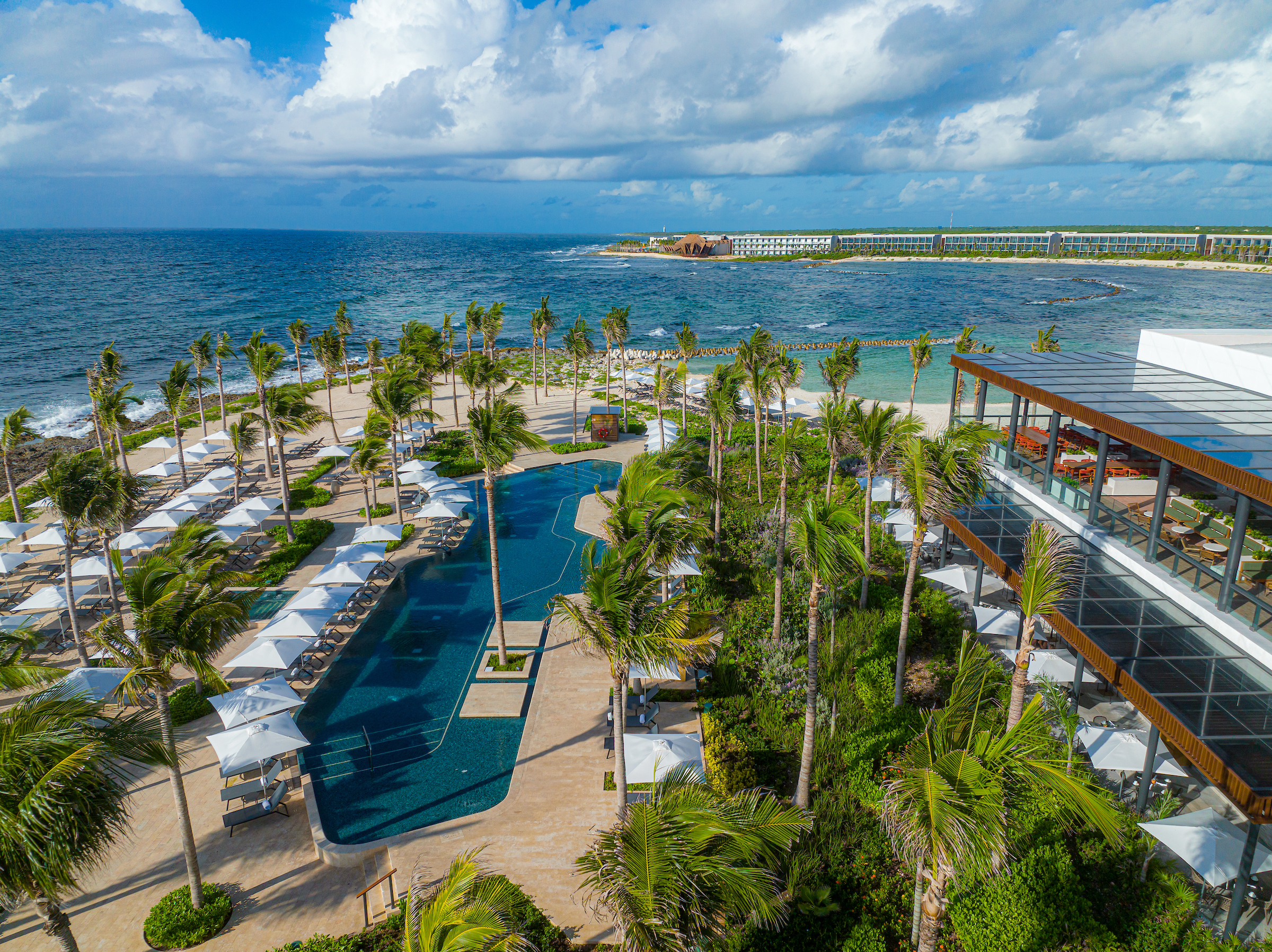 Hilton-Tulum-Riviera-Maya-All‑Inclusive-Resort-Aerial-1 Aerial view of the Hilton Tulum Riviera Maya All-Inclusive. Photo by Victor Elias Photography